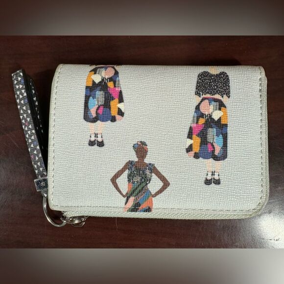 Parfois Printed Card Holder Zip Wallet NWOT - Picture 2 of 4